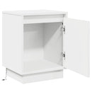 Natskab 2 pcs Hvid 39 x 34,5 x 50 cm Konstrueret træ
