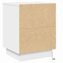Natskab 2 pcs Hvid 39 x 34,5 x 50 cm Konstrueret træ