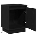 Natskab Sort eg 39 x 34,5 x 50 cm Konstrueret træ
