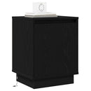 Natskab 2 pcs Sort eg 39 x 34,5 x 50 cm Konstrueret træ