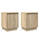 Natskab 2 pcs Sonoma eg 39 x 34,5 x 50 cm Konstrueret træ