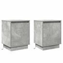 Natskab 2 pcs Beton Grå 39 x 34,5 x 50 cm Konstrueret træ