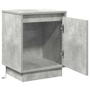 Natskab 2 pcs Beton Grå 39 x 34,5 x 50 cm Konstrueret træ