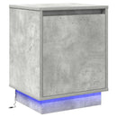 Natskab 2 pcs Beton Grå 39 x 34,5 x 50 cm Konstrueret træ