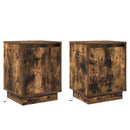 Natskab med 2 pcs Røget eg 39 x 34.5 x 50 cm Konstrueret træ