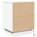 Natskab med skuffe 2 pcs Hvid 39 x 34,5 x 50 cm Konstrueret træ