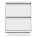 Natskab med skuffe 2 pcs Hvid 39 x 34,5 x 50 cm Konstrueret træ