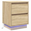 Natskab 2 pcs Sonoma eg 39 x 34,5 x 50 cm Konstrueret træ