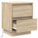 Natskab 2 pcs Sonoma eg 39 x 34,5 x 50 cm Konstrueret træ