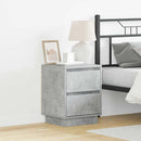 Natskab 2 pcs Beton Grå 39 x 34,5 x 50 cm Konstrueret træ
