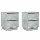 Natskab 2 pcs Beton Grå 39 x 34,5 x 50 cm Konstrueret træ
