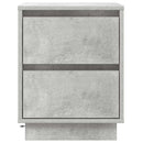 Natskab 2 pcs Beton Grå 39 x 34,5 x 50 cm Konstrueret træ
