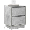 Natskab 2 pcs Beton Grå 39 x 34,5 x 50 cm Konstrueret træ