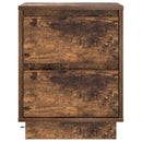Natskab 2 pcs Røget eg 39 x 34,5 x 50 cm Konstrueret træ
