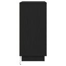 Natskab med skuffe Sort eg 71 x 34,5 x 75 cm Konstrueret træ