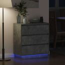 Natskab Beton Grå 71 x 34,5 x 75 cm Konstrueret træ