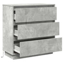 Natskab Beton Grå 71 x 34,5 x 75 cm Konstrueret træ