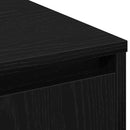 LED Sideboard Sort eg 71 x 34,5 x 75 cm Konstrueret træ