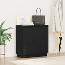 LED Sideboard Sort eg 71 x 34,5 x 75 cm Konstrueret træ