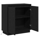 LED Sideboard Sort eg 71 x 34,5 x 75 cm Konstrueret træ