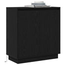 LED Sideboard Sort eg 71 x 34,5 x 75 cm Konstrueret træ