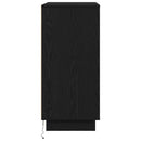 LED Sideboard Sort eg 71 x 34,5 x 75 cm Konstrueret træ