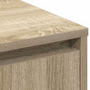 LED Sideboard Sonoma-eg 71 x 34,5 x 75 cm Konstrueret træ