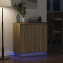 LED Sideboard til Sonoma-eg 71 x 34,5 x 75 cm Konstrueret træ