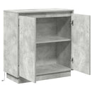LED Sideboard Betongrå 71 x 34,5 x 75 cm Konstrueret træ