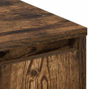 LED Sideboard Røget eg 71 x 34,5 x 75 cm Konstrueret træ
