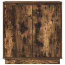 LED Sideboard Røget eg 71 x 34,5 x 75 cm Konstrueret træ