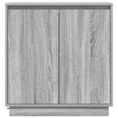 LED Sideboard Grå sonoma-eg 71 x 34,5 x 75 cm Konstrueret træ