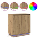 LED Sideboard Artisan-eg 71 x 34,5 x 75 cm Konstrueret træ