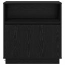 LED Sideboard Sort eg 71 x 34,5 x 75 cm Konstrueret træ