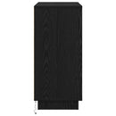 LED Sideboard Sort eg 71 x 34,5 x 75 cm Konstrueret træ