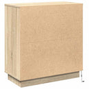 LED Sideboard Sonoma eg 71 x 34,5 x 75 cm Konstrueret træ