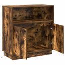 LED Sideboard Røget eg 71 x 34,5 x 75 cm Konstrueret træ