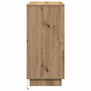 LED Sideboard Artisan Egetræ 71 x 34,5 x 75 cm Konstrueret træ