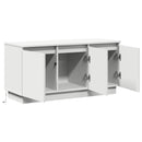 TV-skab Hvid 100 x 38 x 49 cm Konstrueret træ