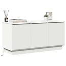 TV-skab Hvid 100 x 38 x 49 cm Konstrueret træ