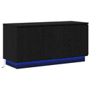 TV-skab Sort eg 100 x 38 x 49 cm Konstrueret træ