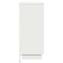LED Sideboard Hvid 90 x 32 x 75 cm Konstrueret træ