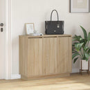 LED Sideboard Sonoma eg 90 x 32 x 75 cm Konstrueret træ