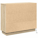 LED Sideboard Sonoma eg 90 x 32 x 75 cm Konstrueret træ