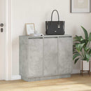 LED Sideboard Beton Grå 90 x 32 x 75 cm Konstrueret træ