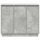 LED Sideboard Beton Grå 90 x 32 x 75 cm Konstrueret træ