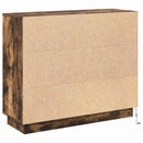 LED Sideboard Røget eg 90 x 32 x 75 cm Konstrueret træ