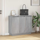 LED Sideboard Grå Sonoma 90 x 32 x 75 cm Konstrueret træ