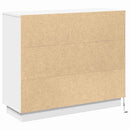 LED Sideboard Hvid 90 x 32 x 75 cm Konstrueret træ