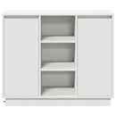 LED Sideboard Hvid 90 x 32 x 75 cm Konstrueret træ